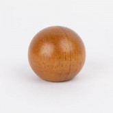 Knob style B 40mm iroko lacquered wooden knob